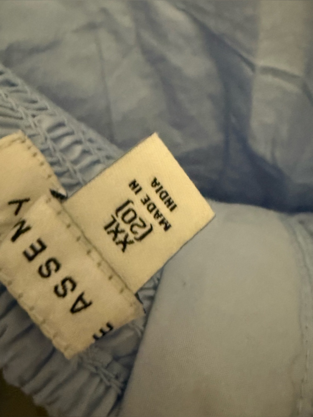 Free Assembly Light Blue Eyelet Midi Dress - Tie Spaghetti Straps With Pockets - Picture 8 of 10